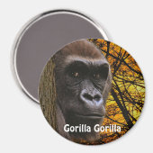 絶滅の危機に瀕したア素晴らしフリカのゴリラ類人猿 マグネット (正面/裏面)