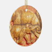 絶滅の危機に瀕しているアフリカゾウ セラミックオーナメント (右)