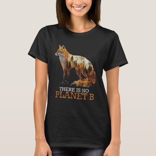 絶滅の危機に瀕している惑星B保護は Tシャツ (正面)