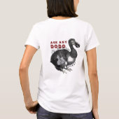 絶滅の最低のドードーの鳥のデザイン#2 Tシャツ (裏面)