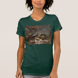 絶滅のTシャツレディースからセンザンコウを救って下さい Tシャツ