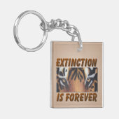 絶滅は永遠の虎である キーホルダー (正面左)