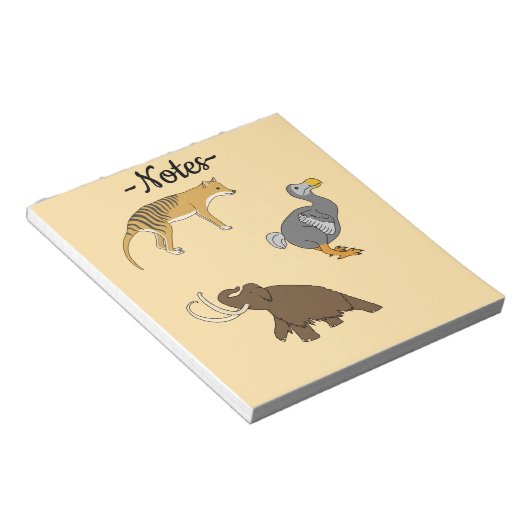 絶滅動物 ノートパッド (アングル)