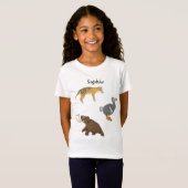 絶滅動物  Tシャツ (正面フル)