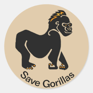 絶滅危惧動物クール救-GORILLAS – 野生生物 –  ラウンドシール