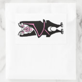 絶滅危惧動物 – 蹄類こうもり – 野生生物 –  長方形シール (バッグ)