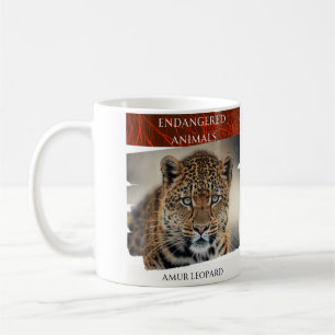 絶滅危惧動物 – Amur Leopard コーヒーマグカップ