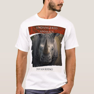 絶滅危惧動物 – Javan Rhino Tシャツ