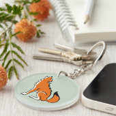 絶滅危惧動物 – Red WOLF – 野生動物 – 自然 キーホルダー (正面右)