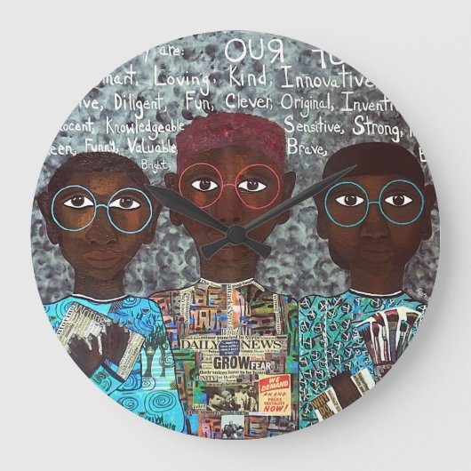 絶滅危惧特殊ウォールクロック ラージ壁時計 (正面)