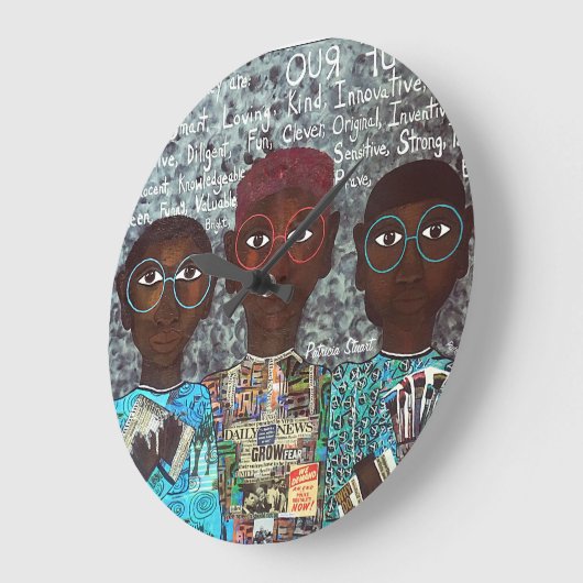 絶滅危惧特殊ウォールクロック ラージ壁時計 (傾斜)