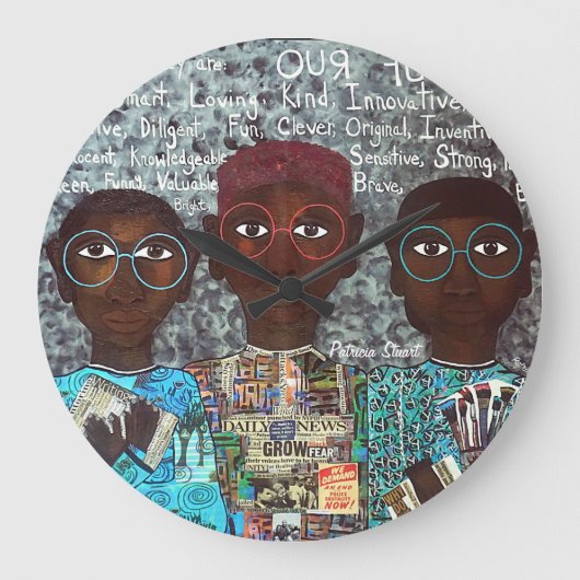 絶滅危惧特殊ウォールクロック ラージ壁時計 (正面)