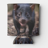 絶滅危惧種のオーストラリア人タスマニア人の悪魔 缶クーラー (正面)