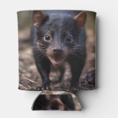 絶滅危惧種のオーストラリア人タスマニア人の悪魔 缶クーラー (裏面)