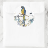 絶滅危惧種のハ色彩の鮮やかメモ ラウンドシール (バッグ)