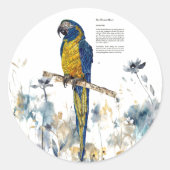 絶滅危惧種のハ色彩の鮮やかメモ ラウンドシール (正面)