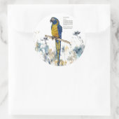 絶滅危惧種のハ色彩の鮮やかメモ ラウンドシール (バッグ)