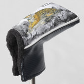 絶滅危惧種のハ色彩の鮮やかンガル ゴルフヘッドカバー (3/4 正面)