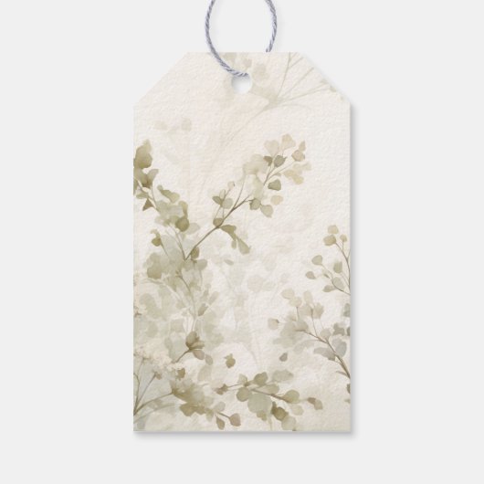 絶滅危惧種の手色彩の鮮やか素晴らしインディアン群 ギフトタグ (裏面)