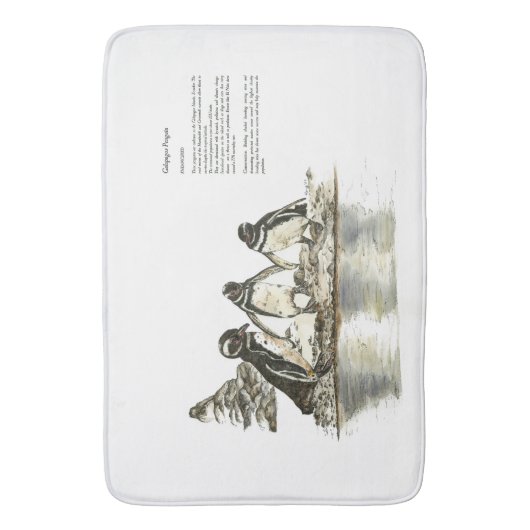 絶滅危惧種の海洋生物に似た目を引く バスマット (正面縦)