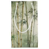 絶滅危惧種の色彩の鮮やか可愛いレッパンダ スモールペーパーバッグ (裏面)