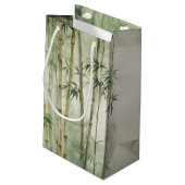 絶滅危惧種の色彩の鮮やか可愛いレッパンダ スモールペーパーバッグ (裏面アングル)