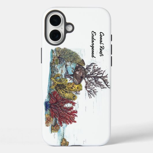 絶滅危惧種カラフルのハ色彩の鮮やかンドコラルリーフ Case-Mate iPhoneケース (裏面)