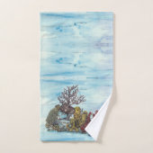 絶滅危惧種サンゴ礁 バスタオルセット (ハンドタオル)