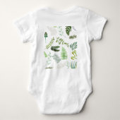 絶滅危惧種シダ ベビーボディスーツ (裏面)