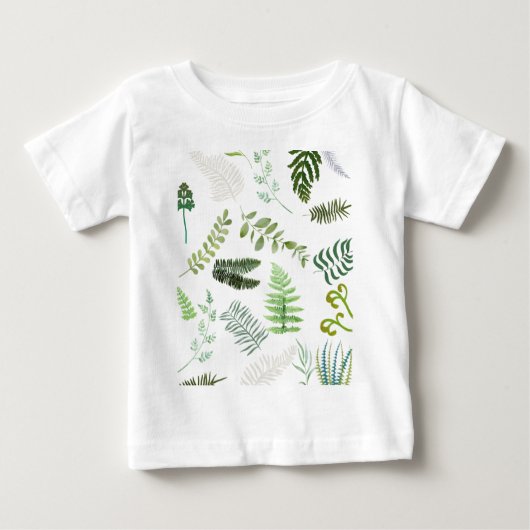 絶滅危惧種シダ ベビーTシャツ (正面)