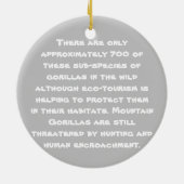 絶滅危惧種シリーズオーナメント セラミックオーナメント (裏面)