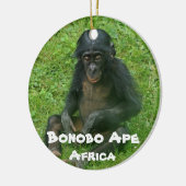 絶滅危惧種シリーズBonobo Ape セラミックオーナメント (左)