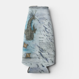 絶滅危惧種ジンベイザメの水色 ボトルクーラー