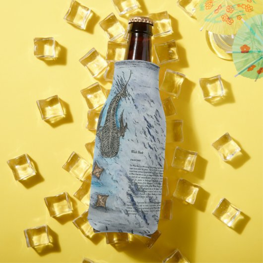 絶滅危惧種ジンベイザメの水色 ボトルクーラー (インサイチュ 夏)