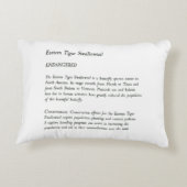 絶滅危惧種タイガーアゲハチョウ蝶 アクセントクッション (裏面)