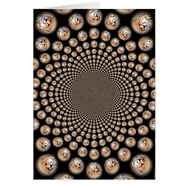 絶滅危惧種チーターの涙カスタマイズ跡製品 (正面)