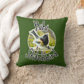 絶滅危惧種ヒヒの鳥 – nz stitichbird装飾用クッション クッション (ブランケット)