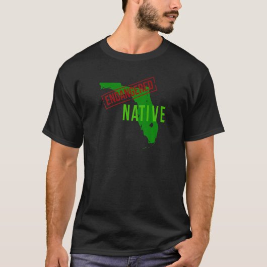 絶滅危惧種フロリダ先住民 Tシャツ (正面)