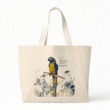 絶滅危惧種マコーの水彩画