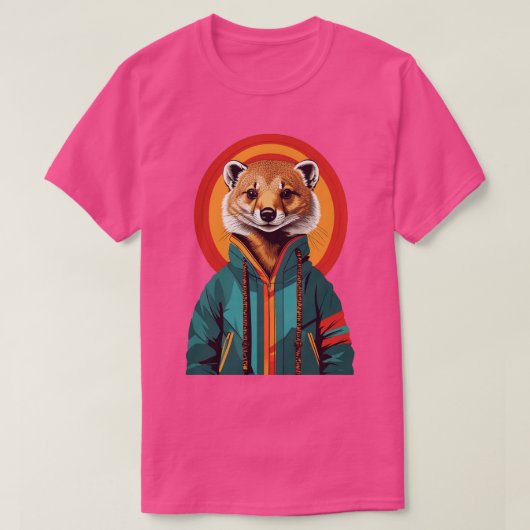 絶滅危惧種モングスシャイ Tシャツ (デザイン正面)