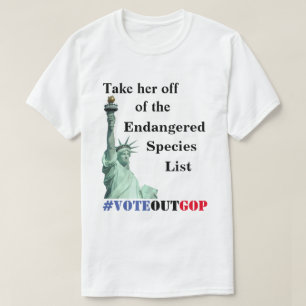 絶滅危惧種リストから外す Tシャツ