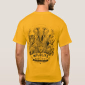 絶滅危惧種保護Tシャツ Tシャツ (裏面)