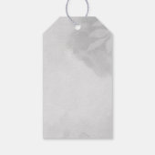 絶滅危惧種威厳のある灰色の冠を持つ鶴 ギフトタグ (裏面)