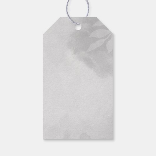 絶滅危惧種威厳のある灰色の冠を持つ鶴 ギフトタグ (裏面)