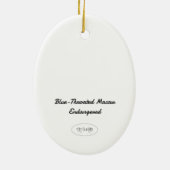 絶滅危惧種絵を描のマガー セラミックオーナメント (裏面)