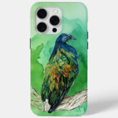 絶滅危惧種絵を描ニコバハト Case-Mate iPhoneケース (裏面)