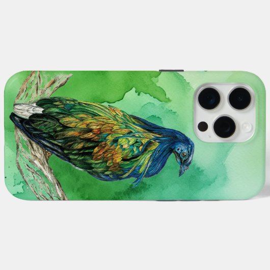 絶滅危惧種絵を描ニコバハト Case-Mate iPhoneケース (裏面 (横))