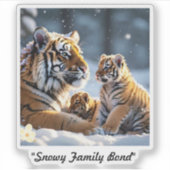 絶滅危惧種美しいin雪 シール (正面)