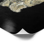 絶滅危惧種色彩の鮮やかプリントユキヒョウのポスター ポスター (コーナー)