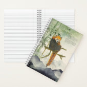 絶滅危惧種色彩の鮮やかレッド・パンダの手 ノートブック (内側)